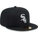 petten-plat-zwart-fitted-59fifty-rhinestone-badge-van-chicago-white-sox-mlb-van-new-era