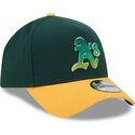 petten-gebogen-groen-snapback-9forty-a-frame-na-lifestyle-f1-van-oakland-athletics-mlb-van-new-era