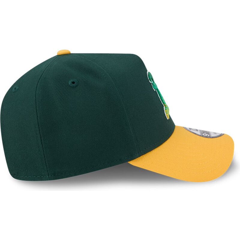 petten-gebogen-groen-snapback-9forty-a-frame-na-lifestyle-f1-van-oakland-athletics-mlb-van-new-era
