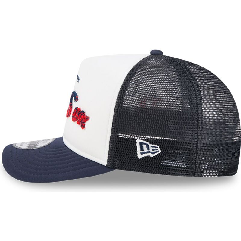 petten-gebogen-marineblauw-snapback-9fifty-a-frame-na-lifestyle-f1-van-boston-red-sox-mlb-van-new-era