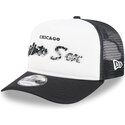 petten-gebogen-zwart-snapback-9fifty-a-frame-na-lifestyle-f1-van-chicago-white-sox-mlb-van-new-era
