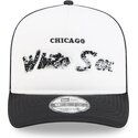 petten-gebogen-zwart-snapback-9fifty-a-frame-na-lifestyle-f1-van-chicago-white-sox-mlb-van-new-era