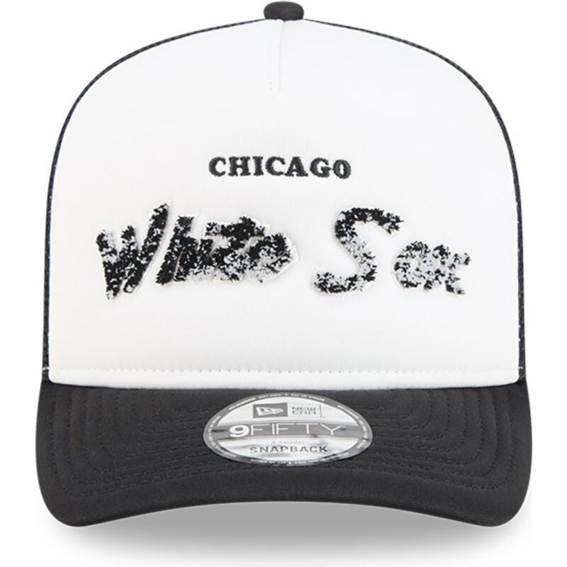 petten-gebogen-zwart-snapback-9fifty-a-frame-na-lifestyle-f1-van-chicago-white-sox-mlb-van-new-era