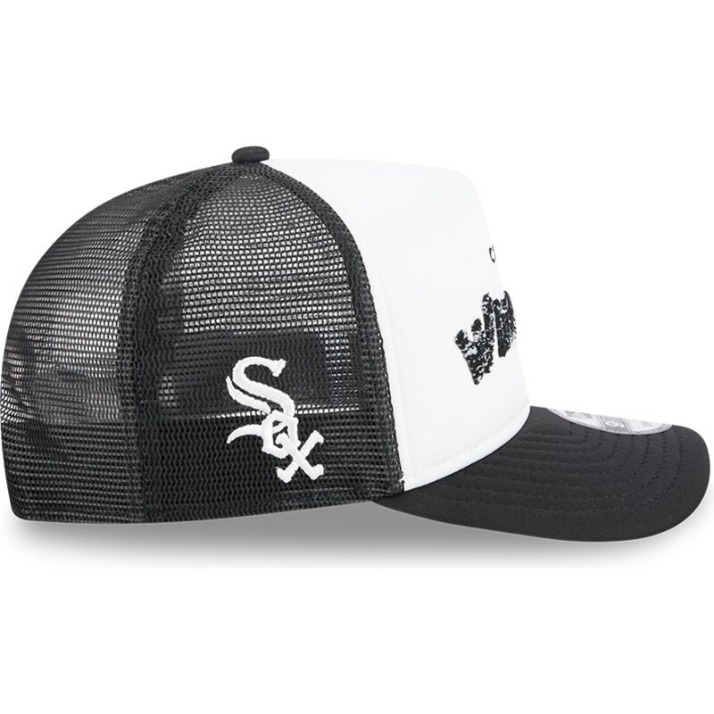 petten-gebogen-zwart-snapback-9fifty-a-frame-na-lifestyle-f1-van-chicago-white-sox-mlb-van-new-era