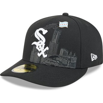 Petten gebogen zwart fitted 59FIFTY Pin NA Lifestyle F1 van Chicago White Sox MLB van New Era