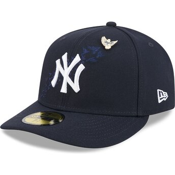 Petten gebogen marineblauw fitted 59FIFTY Pin NA Lifestyle F1 van New York Yankees MLB van New Era