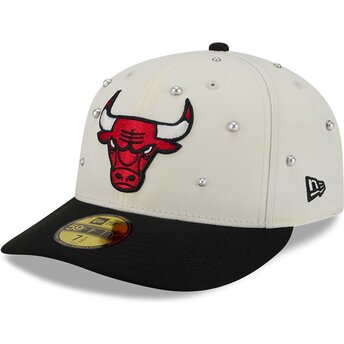 Petten gebogen beige fitted 59FIFTY Beads NA Lifestyle F1 van Chicago Bulls NBA van New Era