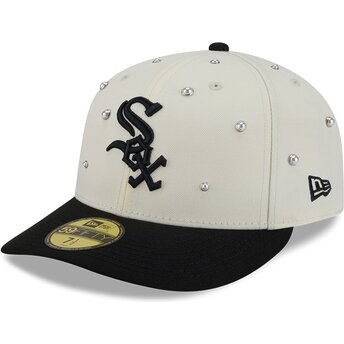 Petten gebogen beige fitted 59FIFTY Beads NA Lifestyle F1 van Chicago White Sox MLB van New Era