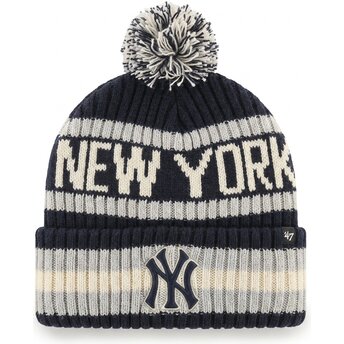 Mutsen pompon marineblauw Bering Cuff Knit van New York Yankees MLB van 47 Brand
