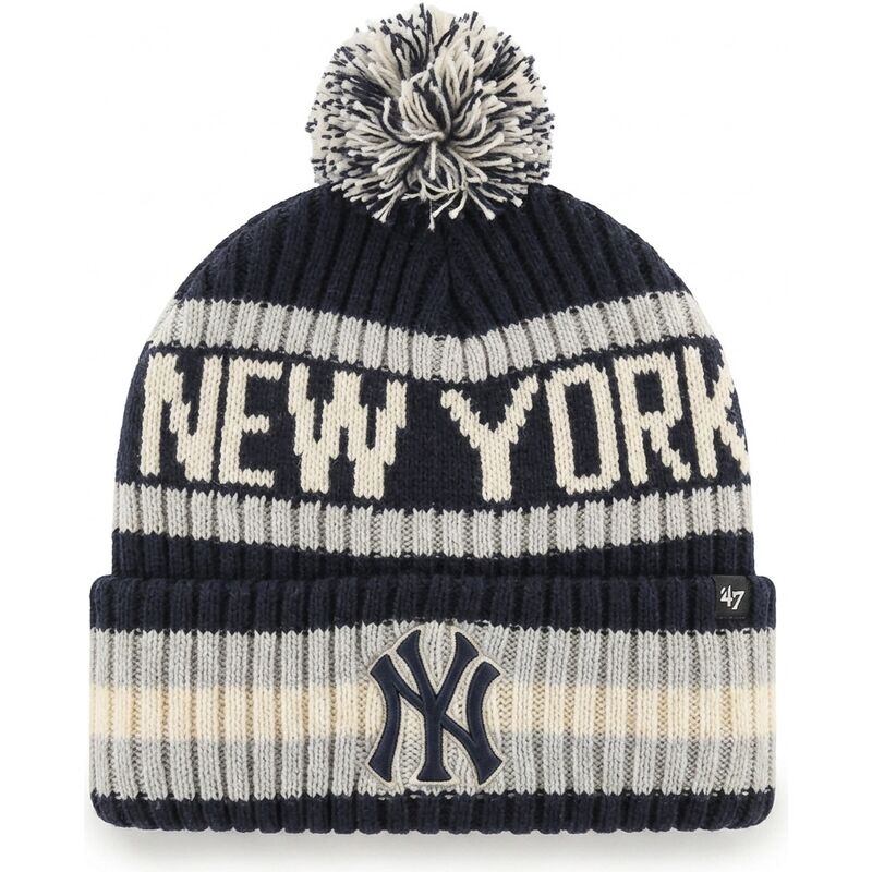 mutsen-pompon-marineblauw-bering-cuff-knit-van-new-york-yankees-mlb-van-47-brand