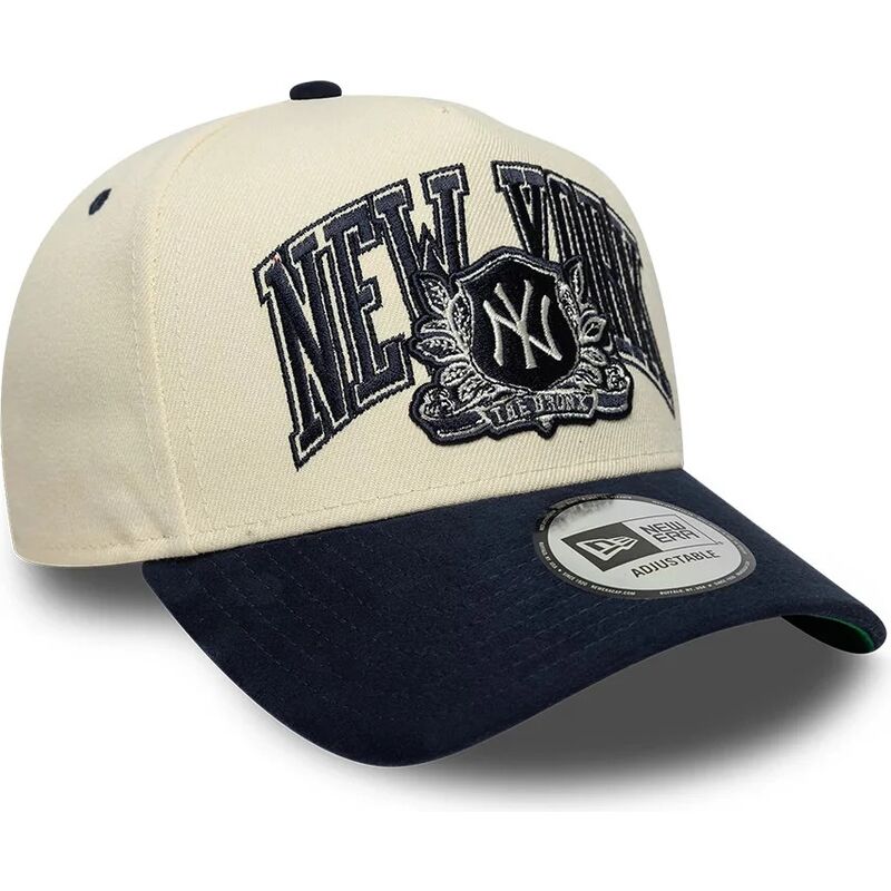 petten-gebogen-beige-snapback-e-frame-wordmark-suede-van-new-york-yankees-mlb-van-new-era