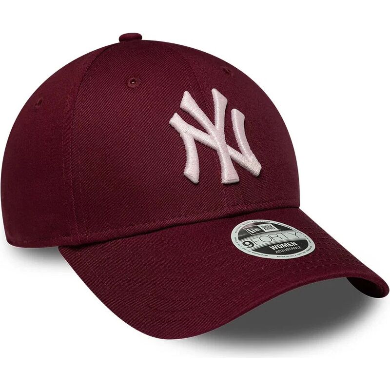 petten-gebogen-rood-verstelbaar-rosa-9forty-metallic-van-new-york-yankees-mlb-van-new-era