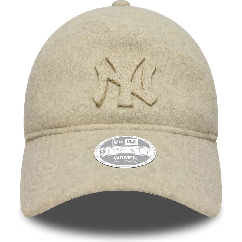 petten-gebogen-beige-verstelbaar-9twenty-a-frame-melton-luxe-van-new-york-yankees-mlb-van-new-era