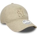 petten-gebogen-beige-verstelbaar-9twenty-a-frame-melton-luxe-van-new-york-yankees-mlb-van-new-era