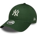 petten-gebogen-groen-verstelbaar-9twenty-league-essential-midi-van-new-york-yankees-mlb-van-new-era