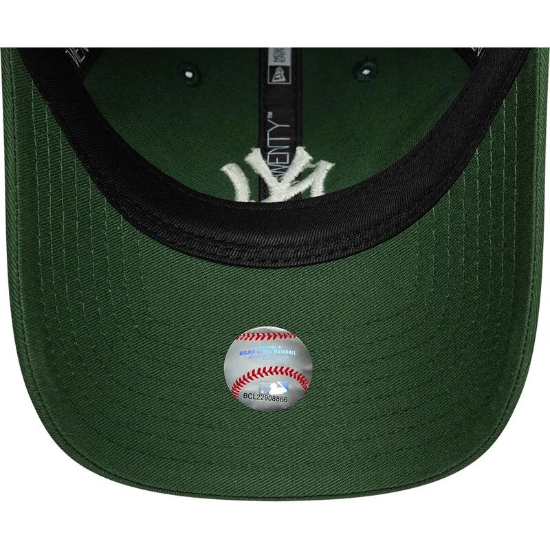 petten-gebogen-groen-verstelbaar-9twenty-league-essential-midi-van-new-york-yankees-mlb-van-new-era