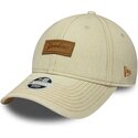 petten-gebogen-beige-verstelbaar-9twenty-denim-van-new-york-yankees-mlb-van-new-era