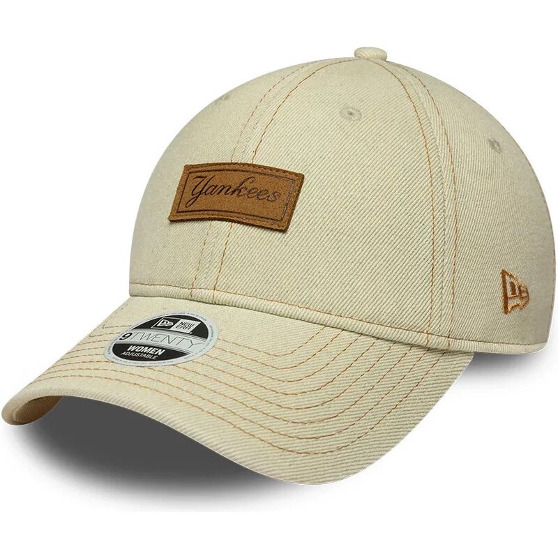 petten-gebogen-beige-verstelbaar-9twenty-denim-van-new-york-yankees-mlb-van-new-era