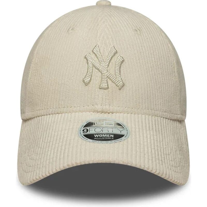 petten-gebogen-beige-verstelbaar-9forty-cord-van-new-york-yankees-mlb-van-new-era