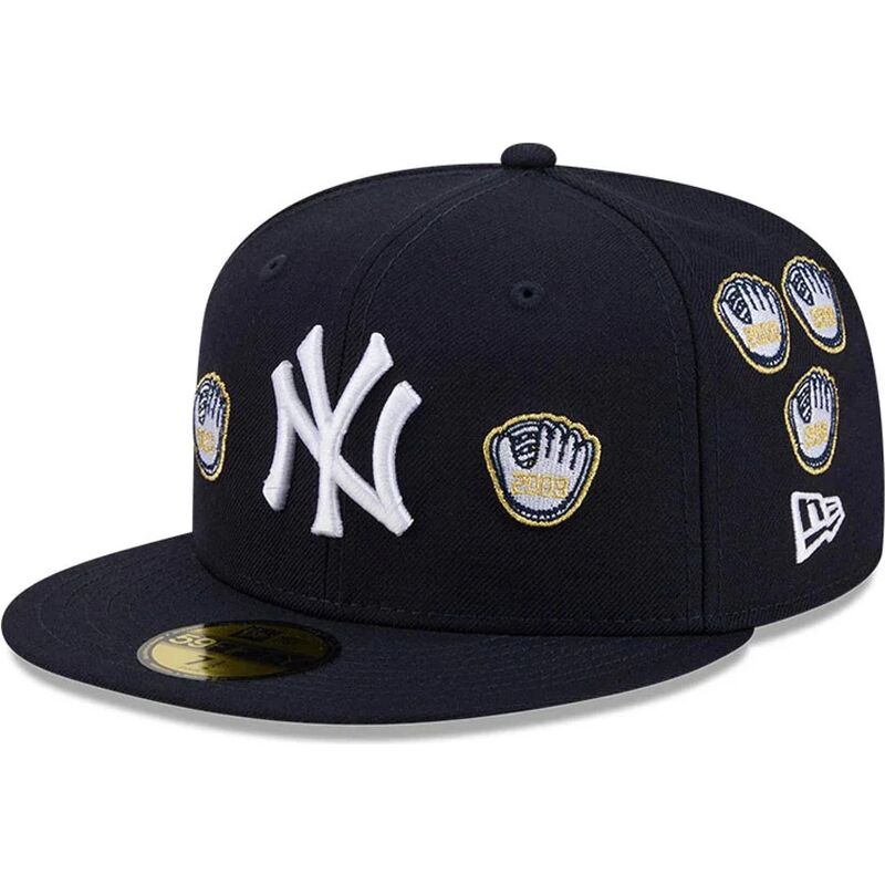 petten-plat-marineblauw-fitted-59fifty-spike-lee-gloves-van-new-york-yankees-mlb-van-new-era