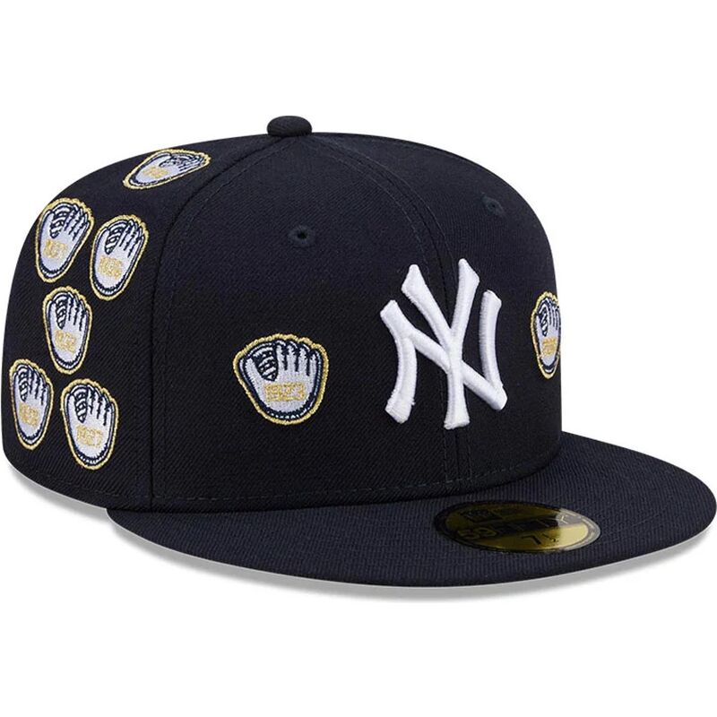 petten-plat-marineblauw-fitted-59fifty-spike-lee-gloves-van-new-york-yankees-mlb-van-new-era