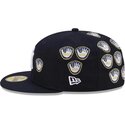 petten-plat-marineblauw-fitted-59fifty-spike-lee-gloves-van-new-york-yankees-mlb-van-new-era