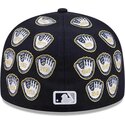 petten-plat-marineblauw-fitted-59fifty-spike-lee-gloves-van-new-york-yankees-mlb-van-new-era
