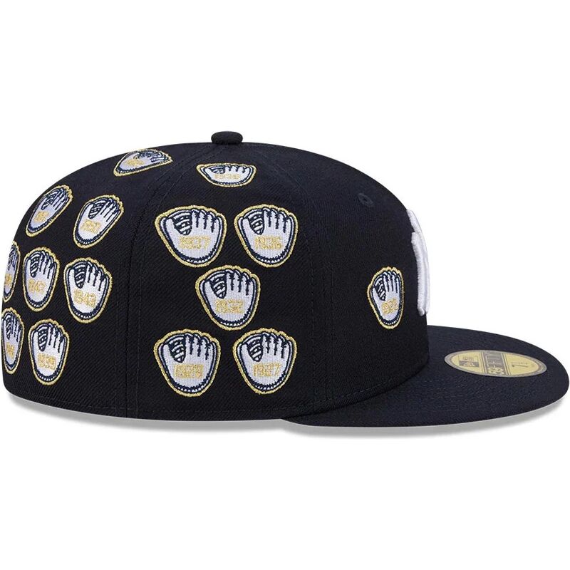 petten-plat-marineblauw-fitted-59fifty-spike-lee-gloves-van-new-york-yankees-mlb-van-new-era
