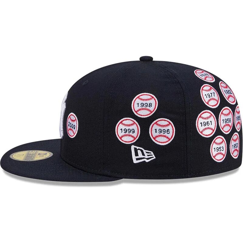 petten-plat-marineblauw-fitted-59fifty-spike-lee-patches-van-new-york-yankees-mlb-van-new-era