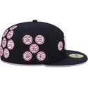 petten-plat-marineblauw-fitted-59fifty-spike-lee-patches-van-new-york-yankees-mlb-van-new-era
