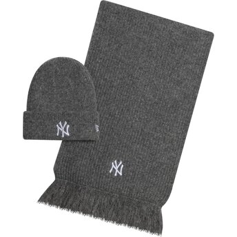 Mutsen grijs bufanda Knit Set van New York Yankees MLB van New Era