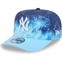 petten-gebogen-blauw-snapback-9fifty-a-frame-deep-water-van-new-york-yankees-mlb-van-new-era