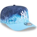 petten-gebogen-blauw-snapback-9fifty-a-frame-deep-water-van-new-york-yankees-mlb-van-new-era