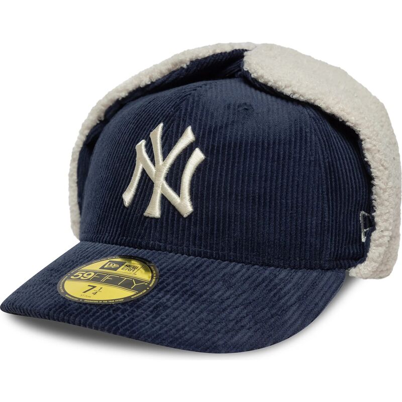 petten-gebogen-marineblauw-fitted-59fifty-cord-dog-ear-van-new-york-yankees-mlb-van-new-era