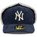 petten-gebogen-marineblauw-fitted-59fifty-cord-dog-ear-van-new-york-yankees-mlb-van-new-era