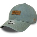 petten-gebogen-blauw-verstelbaar-9twenty-denim-van-los-angeles-dodgers-mlb-van-new-era