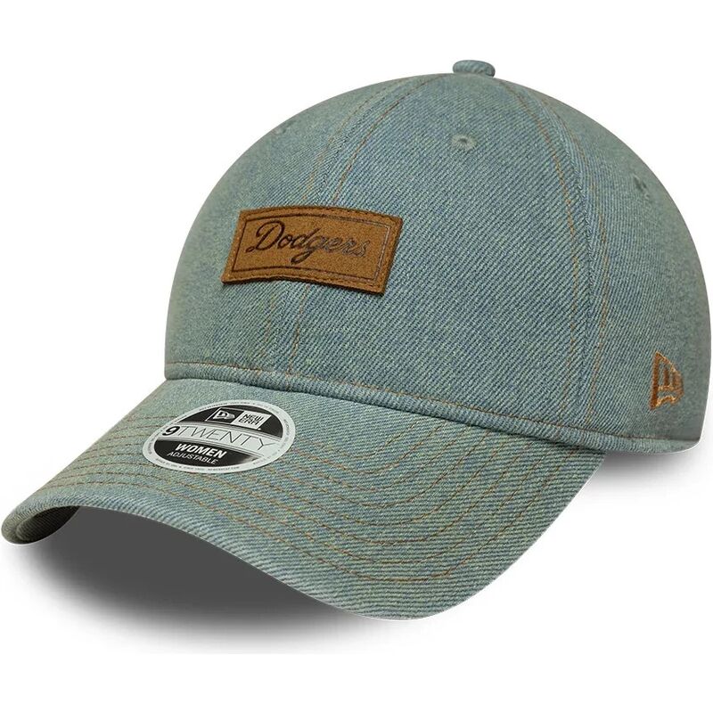 petten-gebogen-blauw-verstelbaar-9twenty-denim-van-los-angeles-dodgers-mlb-van-new-era
