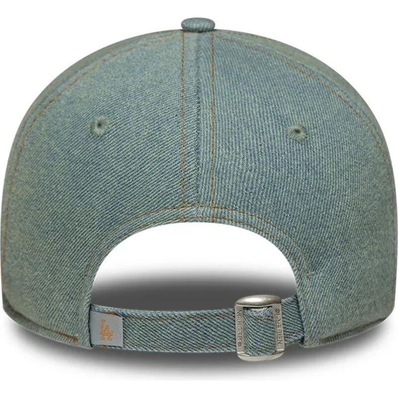 petten-gebogen-blauw-verstelbaar-9twenty-denim-van-los-angeles-dodgers-mlb-van-new-era
