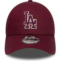 petten-gebogen-rood-verstelbaar-9forty-team-outline-van-los-angeles-dodgers-mlb-van-new-era