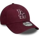 petten-gebogen-rood-verstelbaar-9forty-team-outline-van-los-angeles-dodgers-mlb-van-new-era