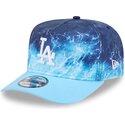 petten-gebogen-blauw-snapback-9fifty-a-frame-deep-water-van-los-angeles-dodgers-mlb-van-new-era