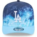 petten-gebogen-blauw-snapback-9fifty-a-frame-deep-water-van-los-angeles-dodgers-mlb-van-new-era