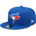 petten-plat-blauw-fitted-59fifty-ac-perf-van-toronto-blue-jays-mlb-van-new-era