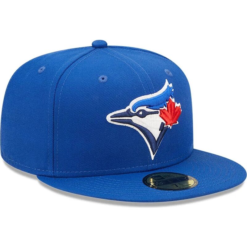 petten-plat-blauw-fitted-59fifty-ac-perf-van-toronto-blue-jays-mlb-van-new-era