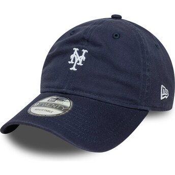 Petten gebogen marineblauw verstelbaar 9TWENTY Washed Mini van New York Mets MLB van New Era