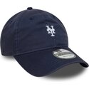 petten-gebogen-marineblauw-verstelbaar-9twenty-washed-mini-van-new-york-mets-mlb-van-new-era
