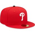 petten-plat-rood-fitted-59fifty-ac-perf-van-philadelphia-phillies-mlb-van-new-era