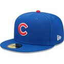 petten-plat-blauw-fitted-59fifty-ac-perf-van-chicago-cubs-mlb-van-new-era