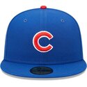 petten-plat-blauw-fitted-59fifty-ac-perf-van-chicago-cubs-mlb-van-new-era