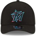 petten-gebogen-zwart-snapback-9forty-m-crown-player-replica-van-miami-marlins-mlb-van-new-era